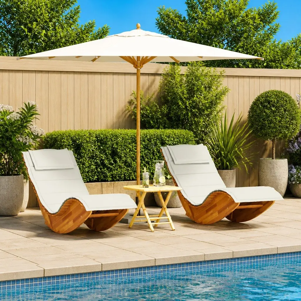 Sun Lounger Set for Outdoor Relaxation