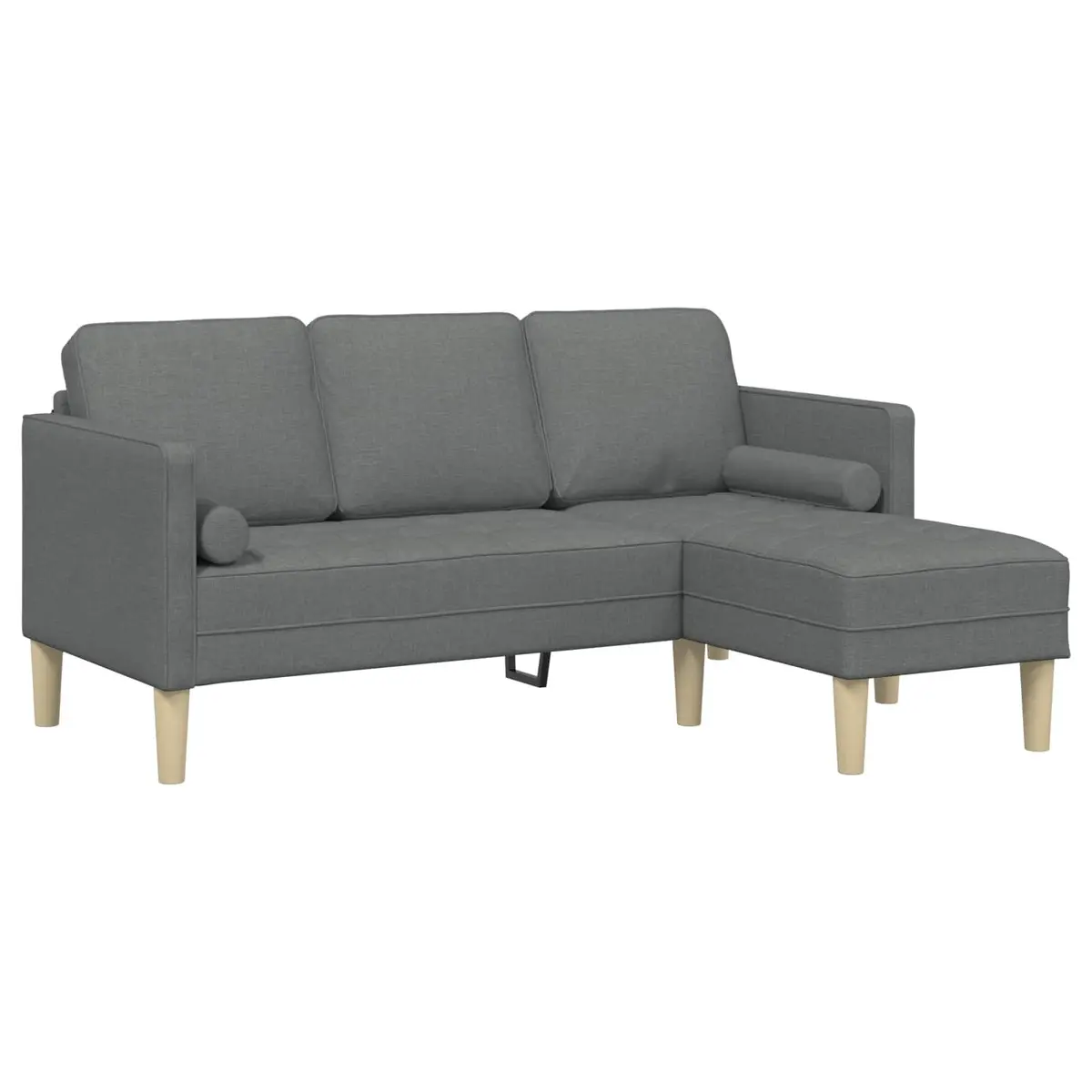 Modular Sofa Set 2 Pieces in Grey