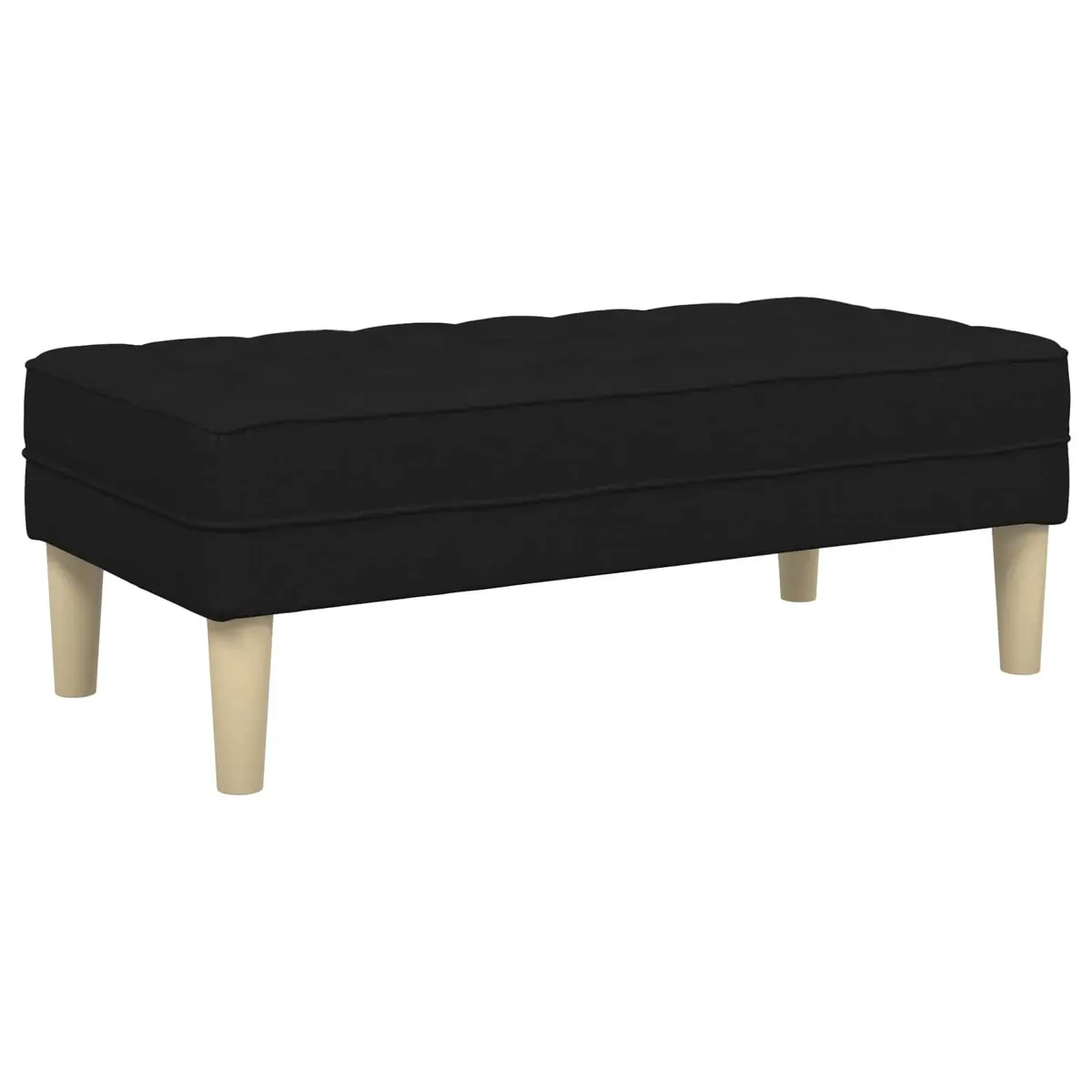 Black Modular Sofa Set 2 Pieces Polyester