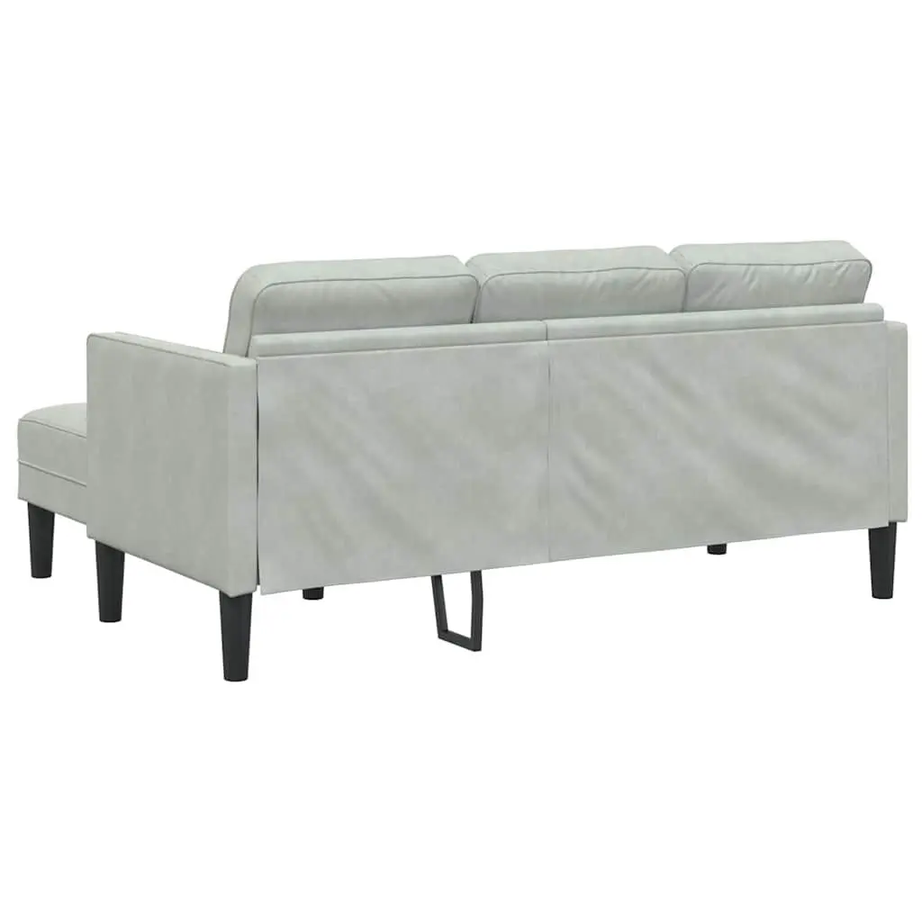 Light Grey Polyester Modular Sofa Set 2-Piece