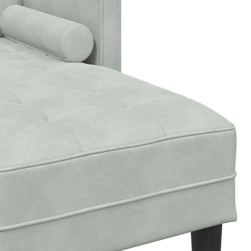 Light Grey Polyester Modular Sofa Set 2-Piece