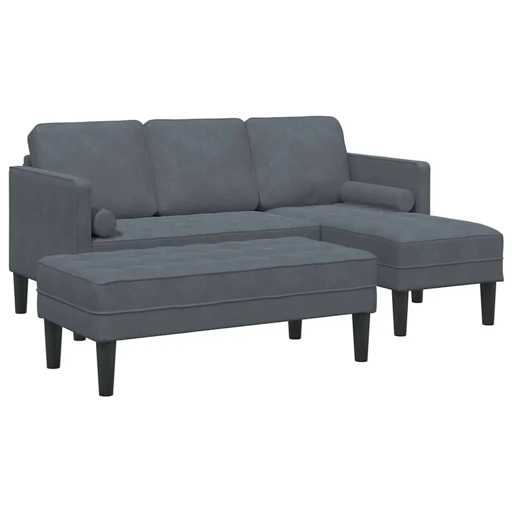 Grey Modular Sofa Set 2-Piece for Living Spaces