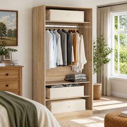 Sturdy Foldable Storage Box 70x40x18cm in Cream