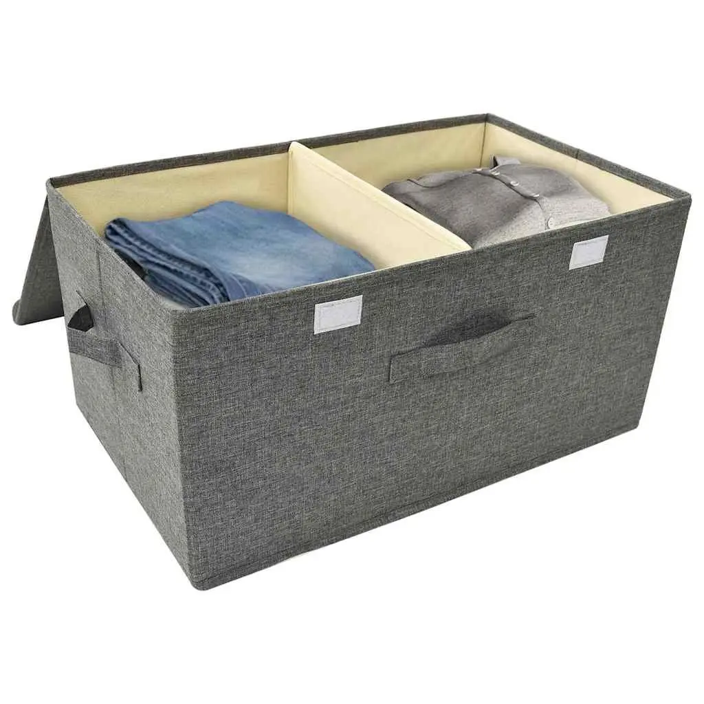 Fabric Storage Boxes 2 pcs Anthracite 50x30x25 cm