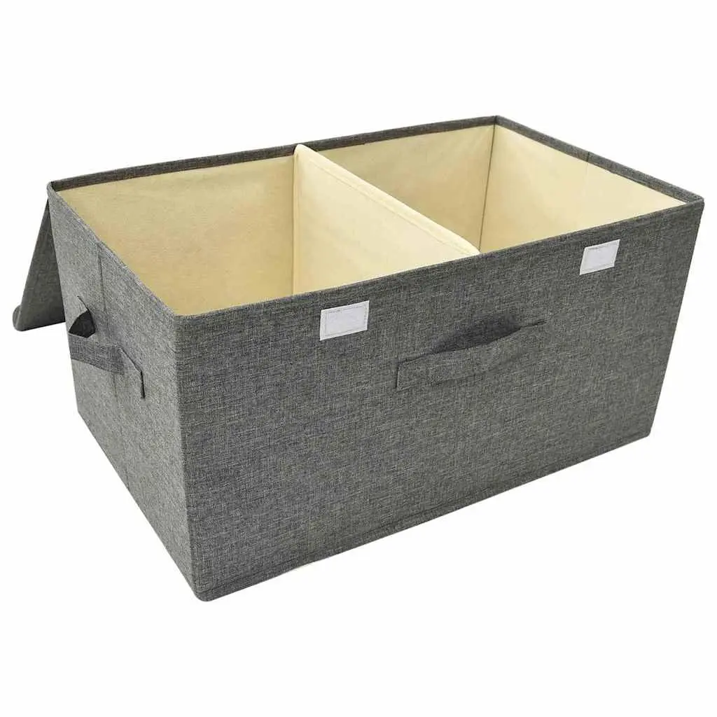 Fabric Storage Boxes 2 pcs Anthracite 50x30x25 cm