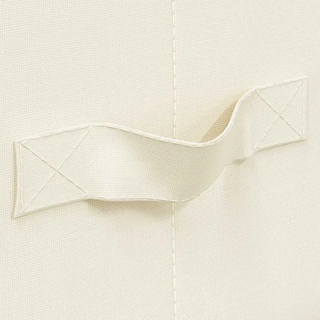 Foldable Fabric Storage Boxes Set of 2 in Cream