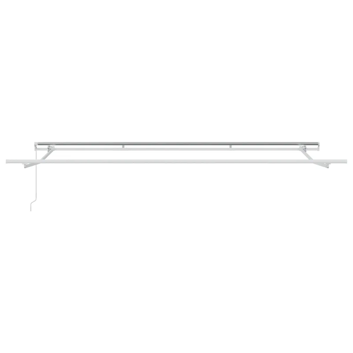 Beige Retractable Awning 400 x 300cm Manual Crank