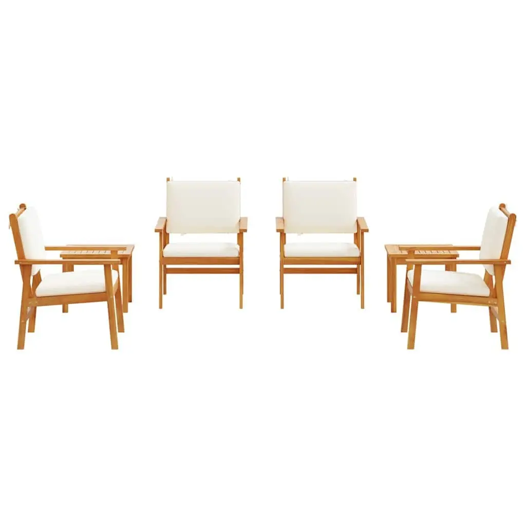 Garden Sofa Set Solid Acacia Wood 6 Piece Brown Outdoor Seating Lounge Patio