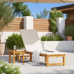 Durable Sun Lounger Reclining Chair Set, 2 pcs Brown