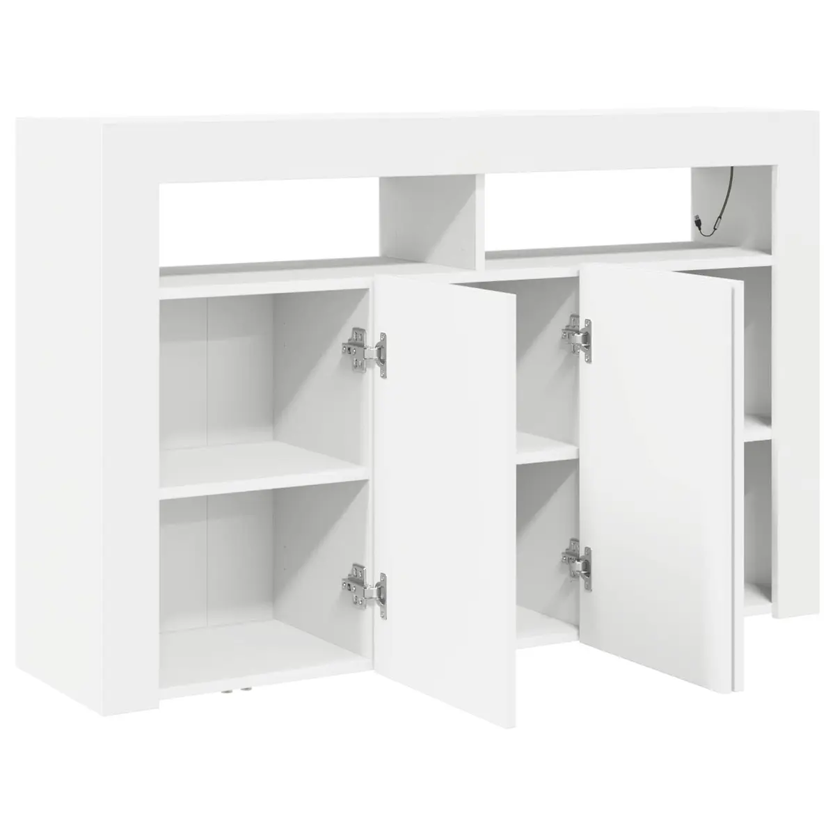 White Sideboard with RGB LED Lights