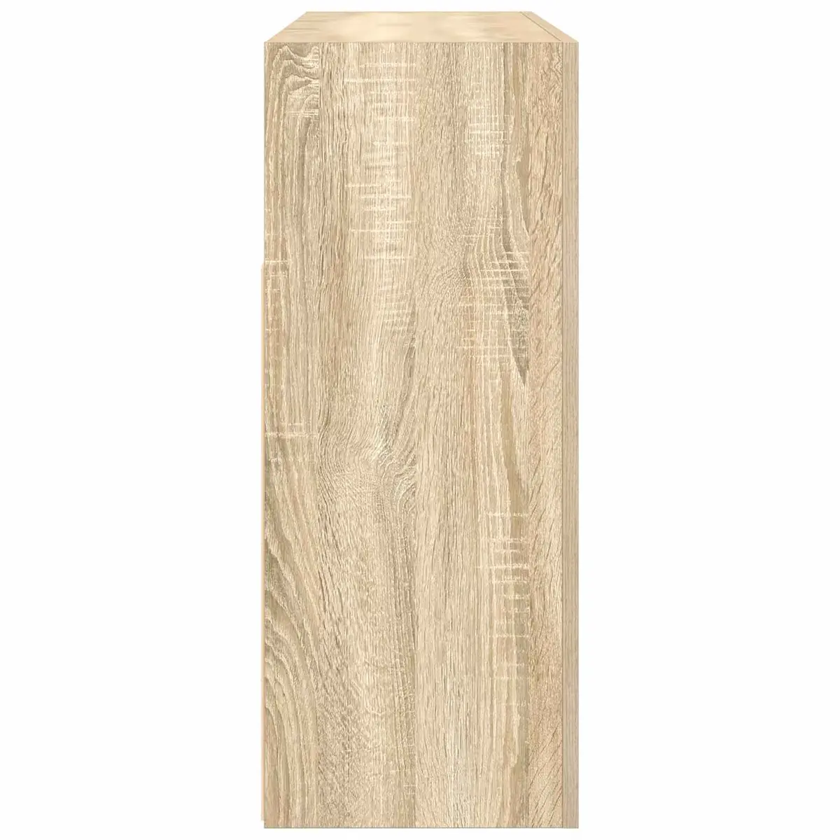 Sideboard Engineered Wood 116x30x75cm Brown RGB LED Storage Cabinet