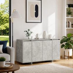 Stylish Grey Sideboard Storage Cabinet for Modern Homes