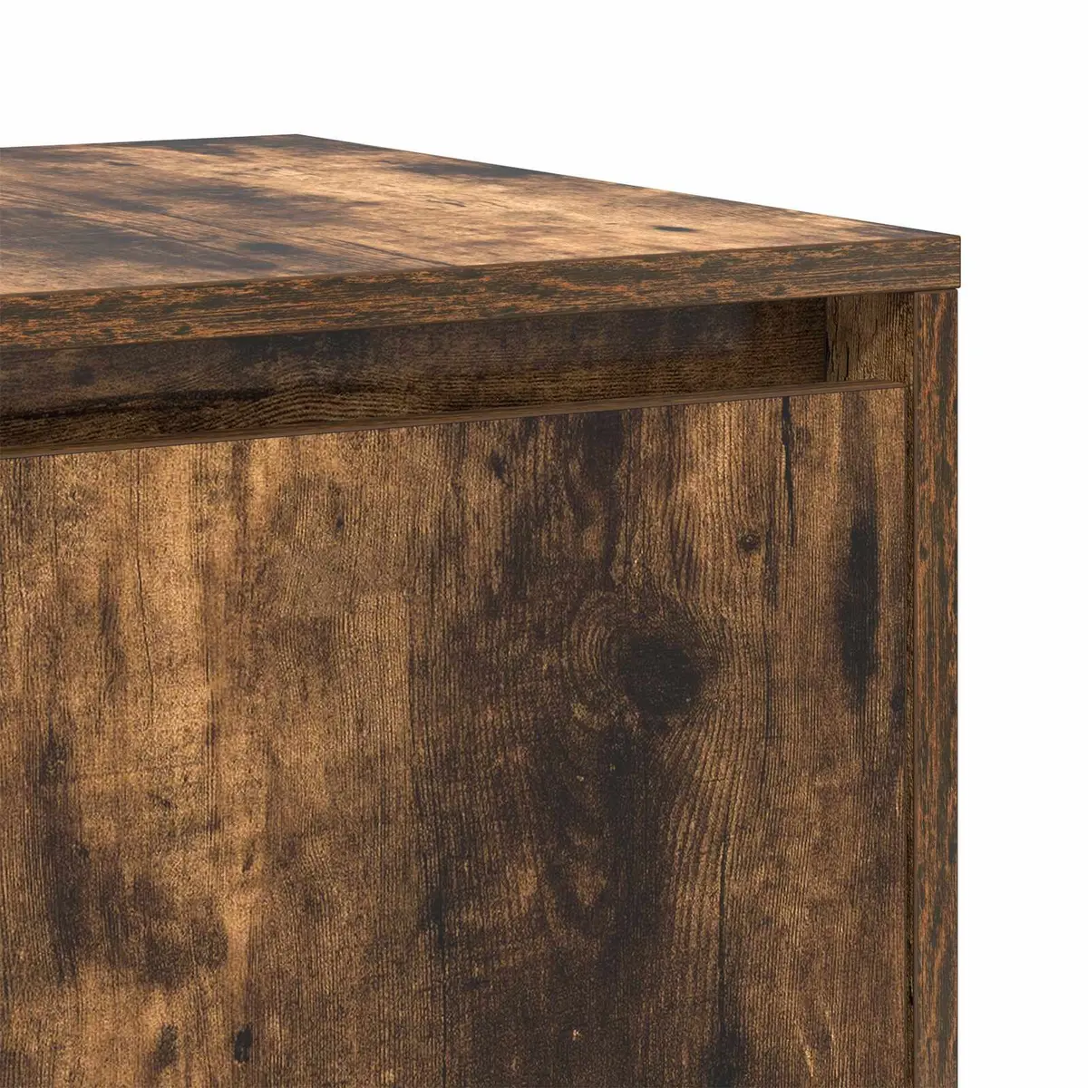 135cm Brown Engineered Wood Sideboard Storage Cabinet