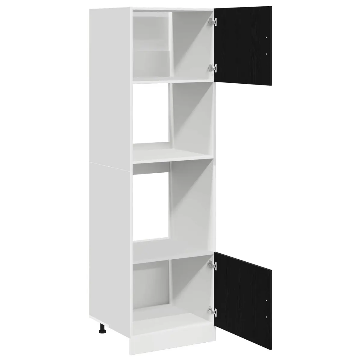 Hanging Cabinet Engineered Wood 60x57x207cm Black Oak