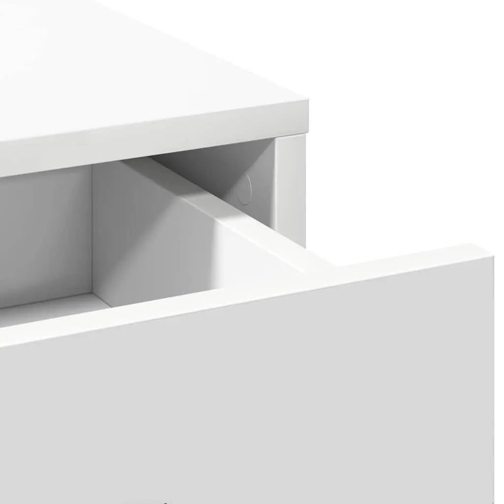 White Vanity Unit with LED Lights for Bedrooms