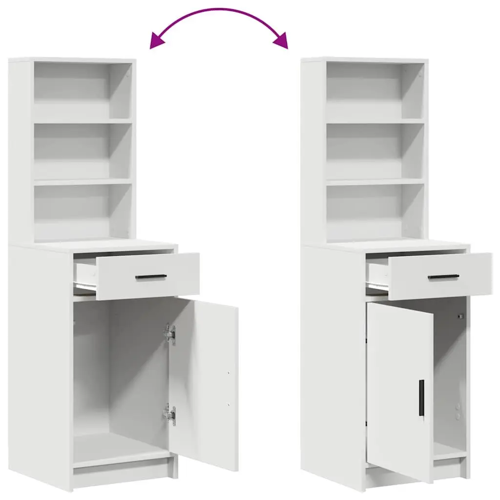 White Dressing Table Set with LED Mirror