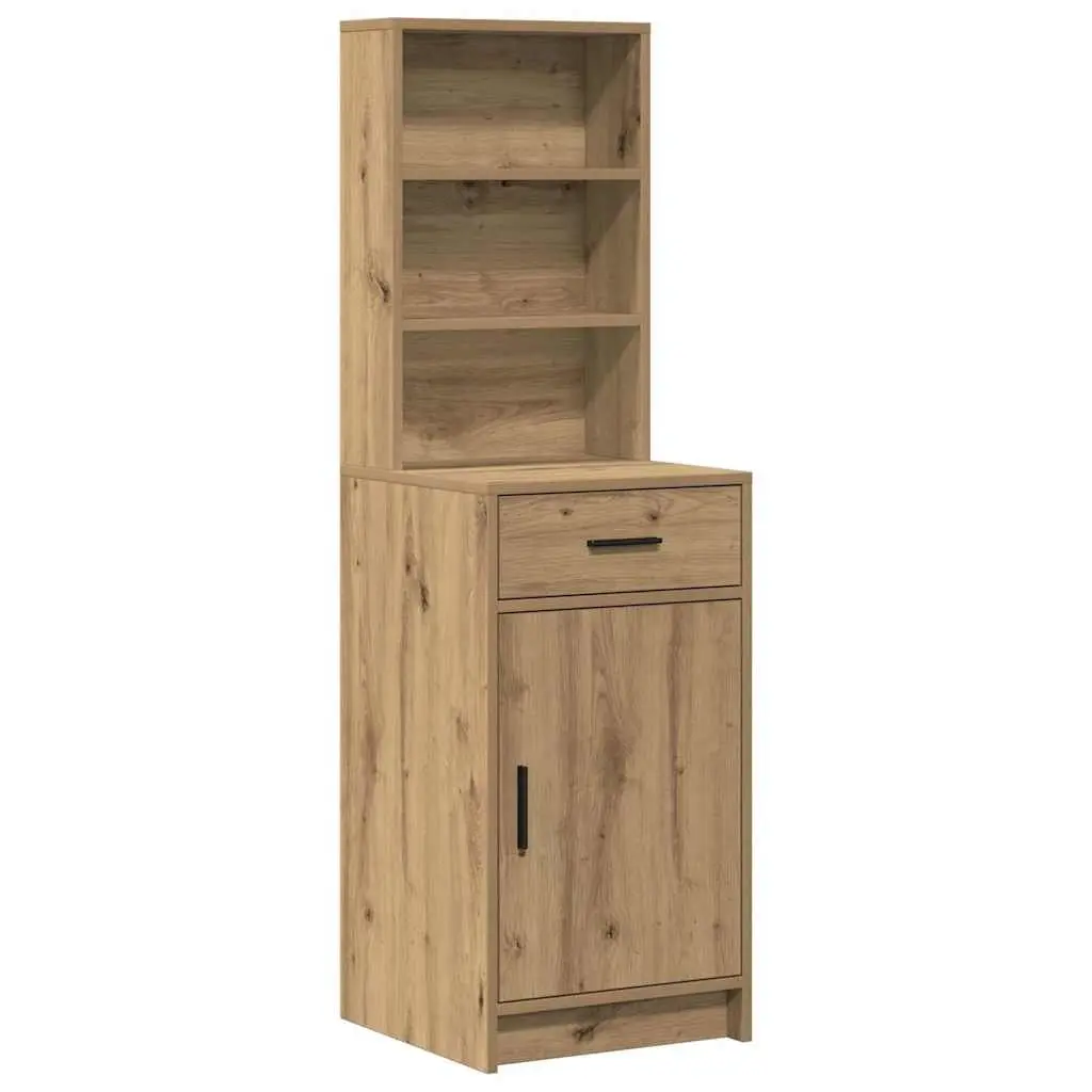 Dressing Table Set Engineered Wood Acrylic 3 Piece Brown