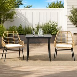 Stylish 3 Piece Garden Dining Set with Durable Construction