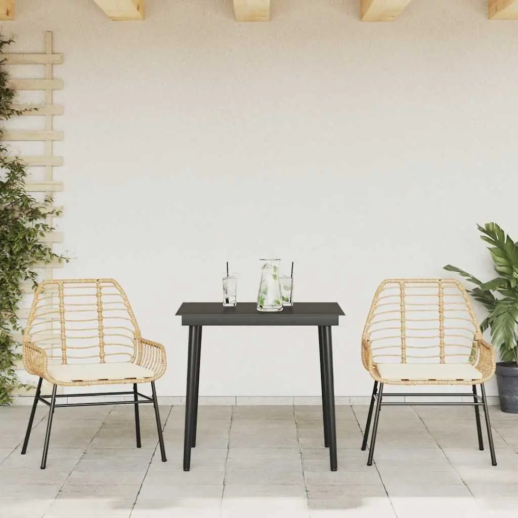 3 Piece Garden Dining Set with Durable Construction