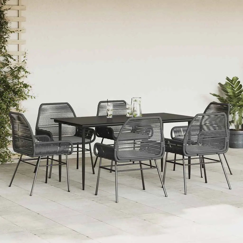 7 Piece Garden Dining Set with Cushions
