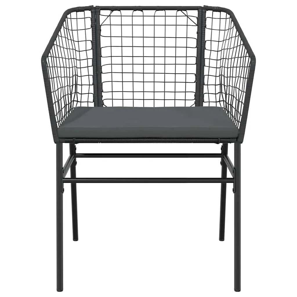 5 Piece Garden Dining Set with Glass Table
