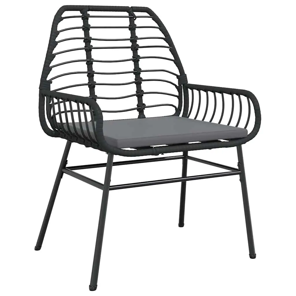 3 Piece Garden Dining Set with Glass Table