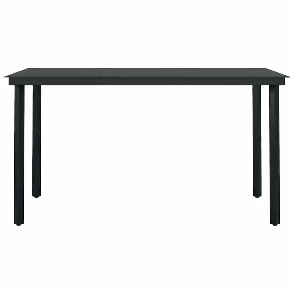 5 Piece Grey Garden Dining Set with Cushions and Glass Table