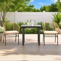 Durable Garden Dining Set 3 Piece Outdoor Furniture