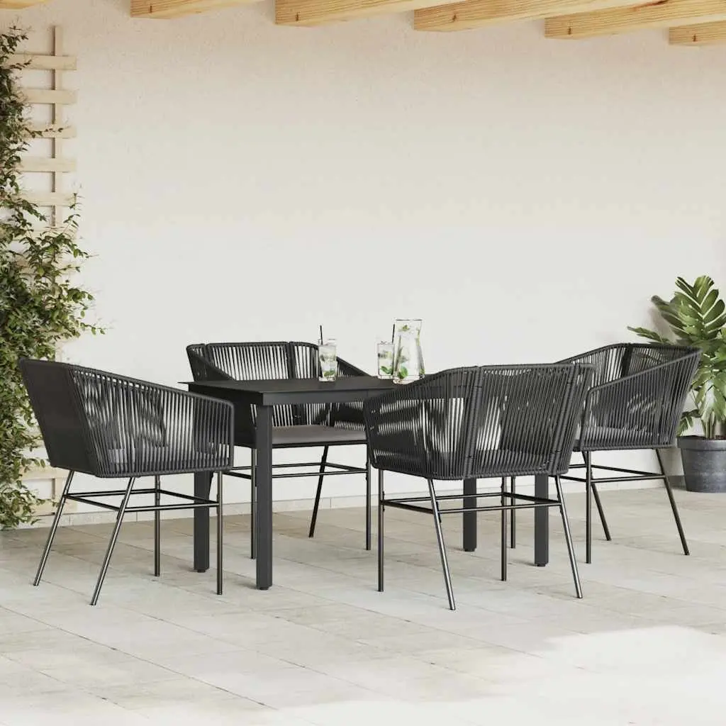 5-Piece Garden Dining Set with Cushions