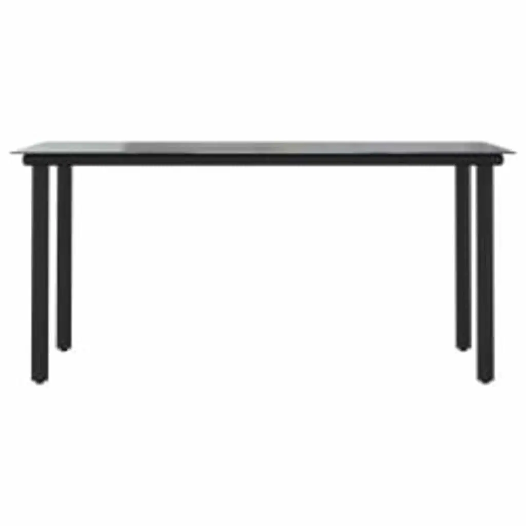 7 Piece Garden Dining Set with Glass Table