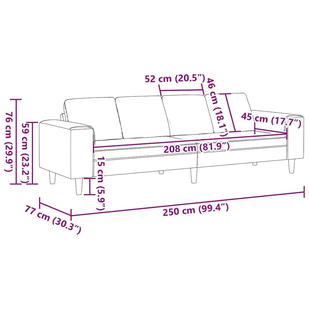 Black Polyester Upholstered Couch for Living Rooms
