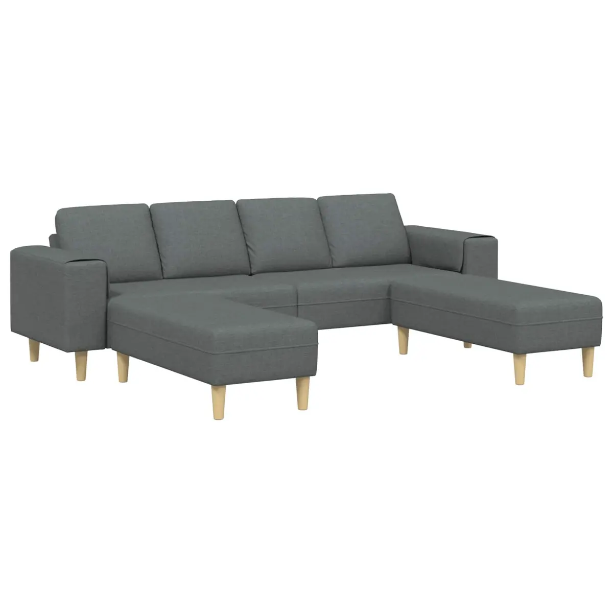 3 Piece Couch Set in Grey with Foam Cushion