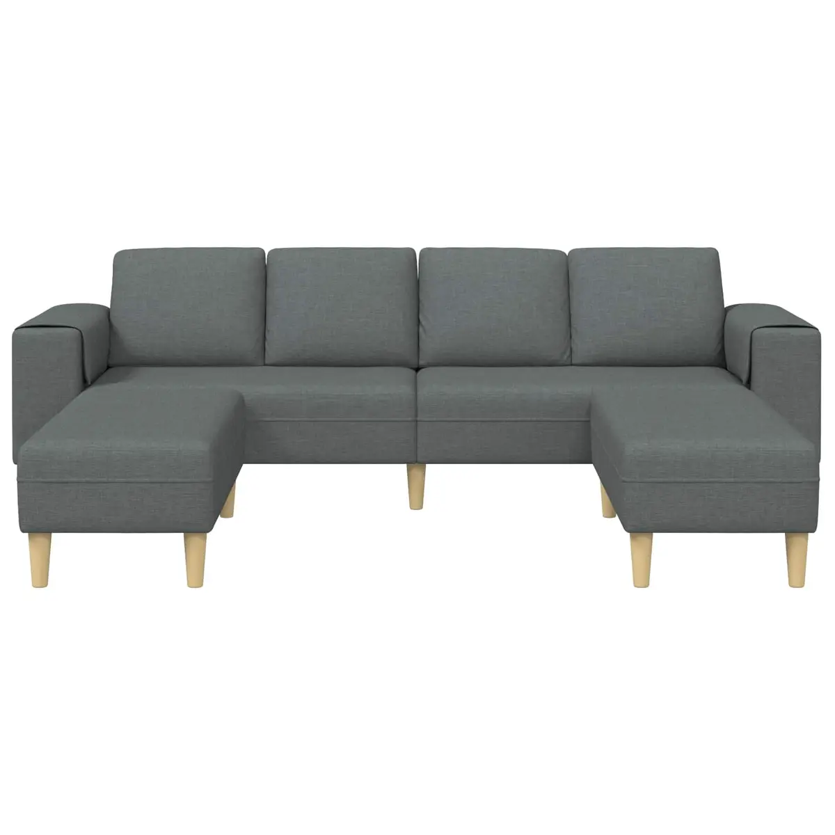 3 Piece Couch Set in Grey with Foam Cushion