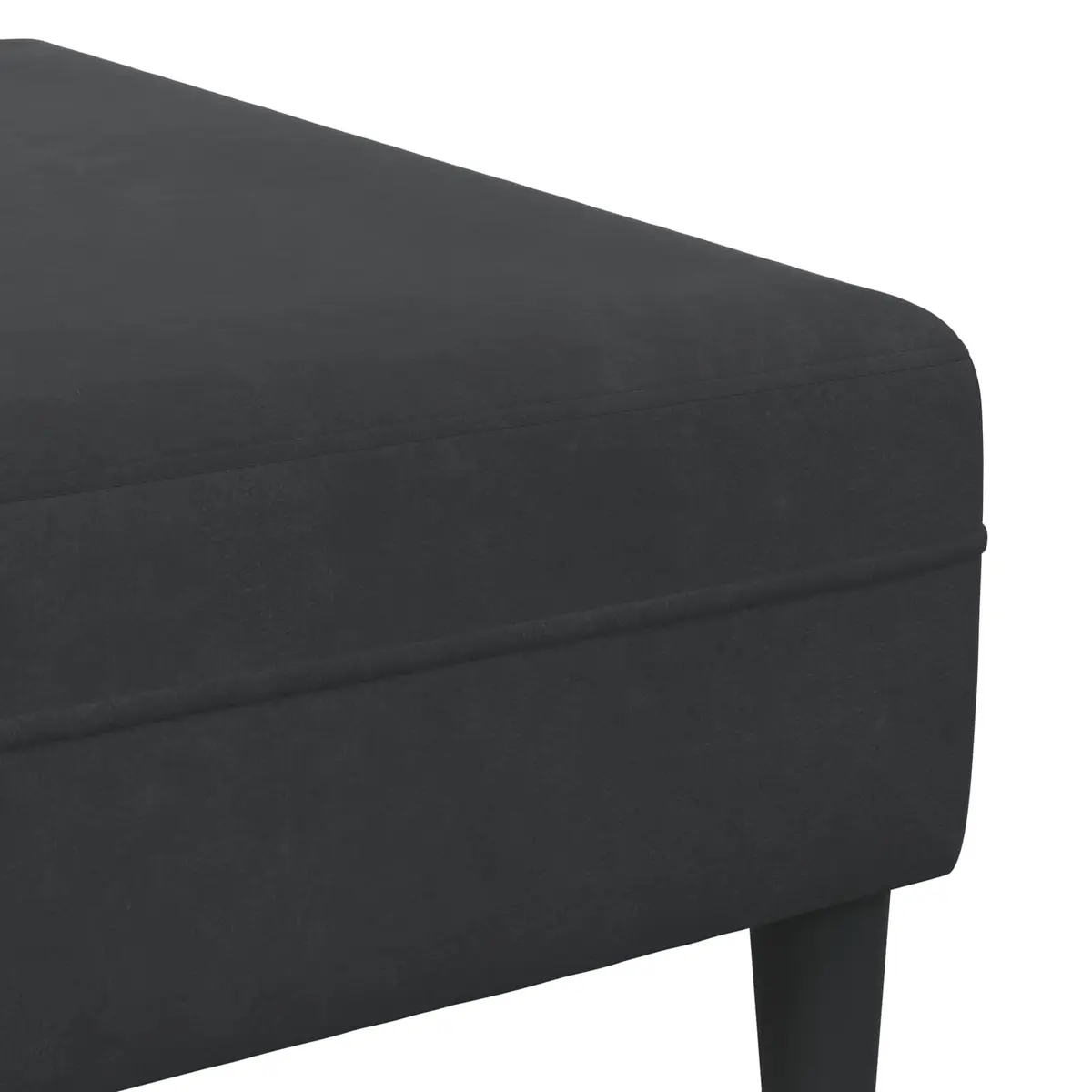 Sofa Polyester 3 Piece Black Modern Living Room Couch