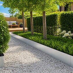 Premium Garden Lawn Edging 50 Pcs 100x30cm Steel Border