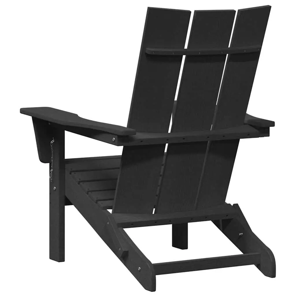 Outdoor Chair Set of 2 Modern Garden Seating Black Contemporary Design Armrests