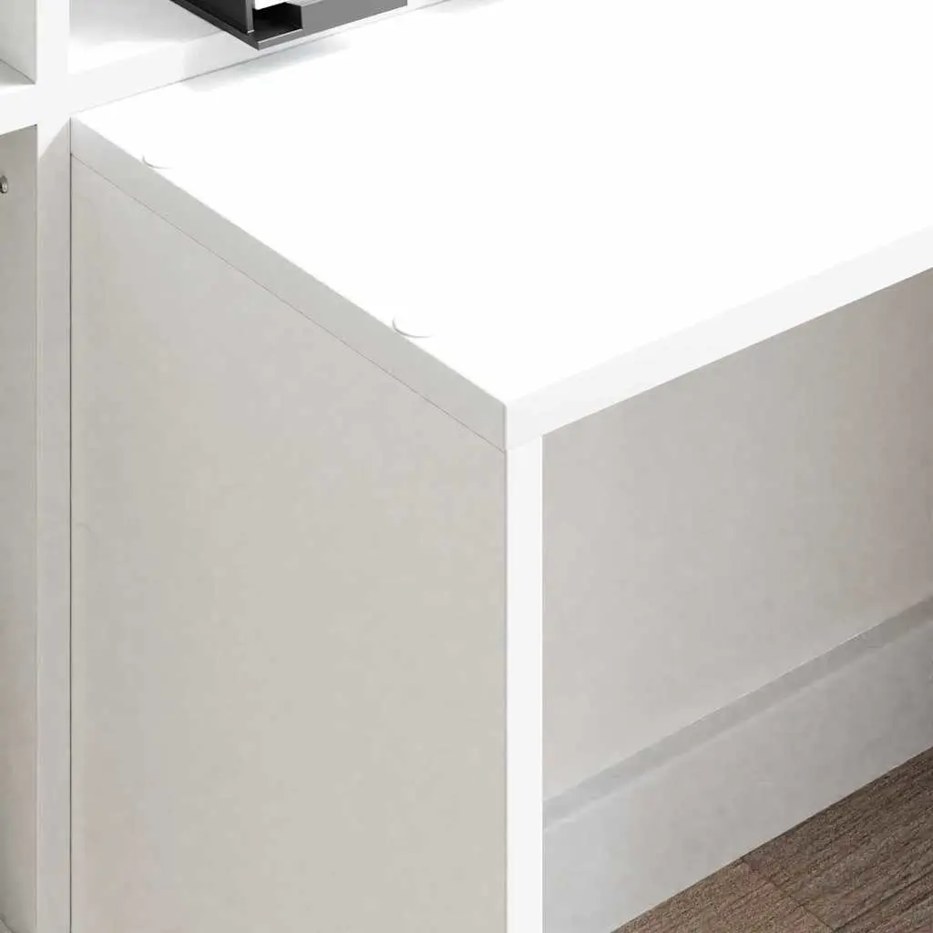 Desk Engineered Wood Large White