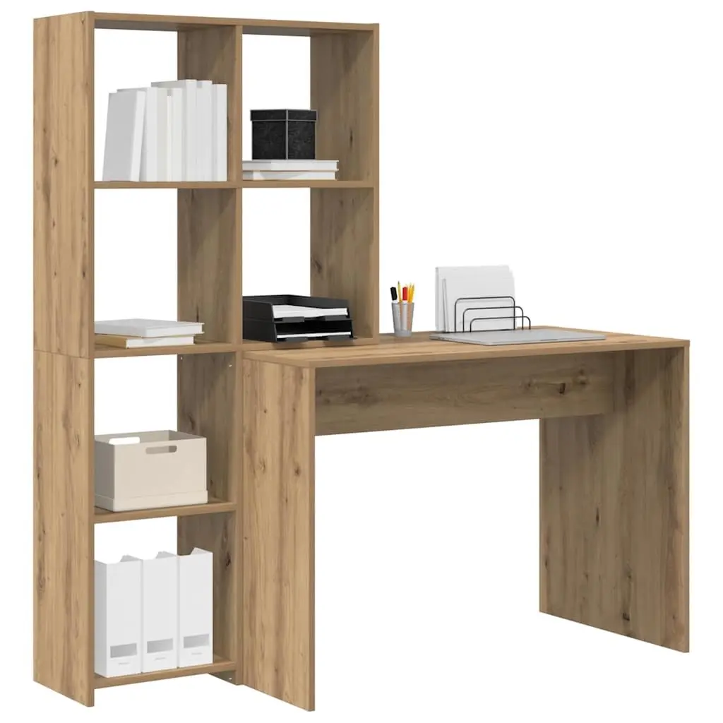 Brown Engineered Wood Desk for Workspace