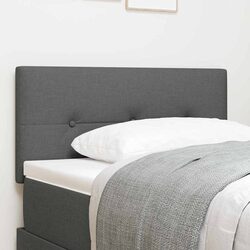 100cm Grey Fabric LED Headboard with Adjustable Height
