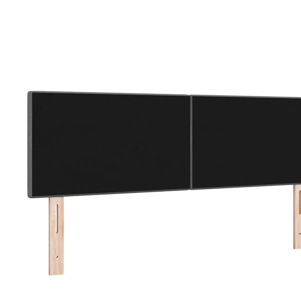 LED Headboard Polyester Fabric 160cm Grey Adjustable Height