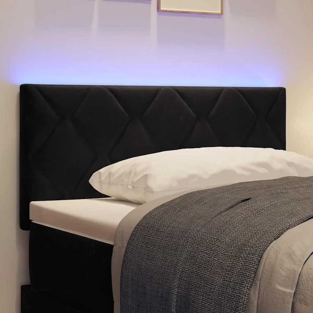 100 cm Black LED Headboard with RGB Lighting