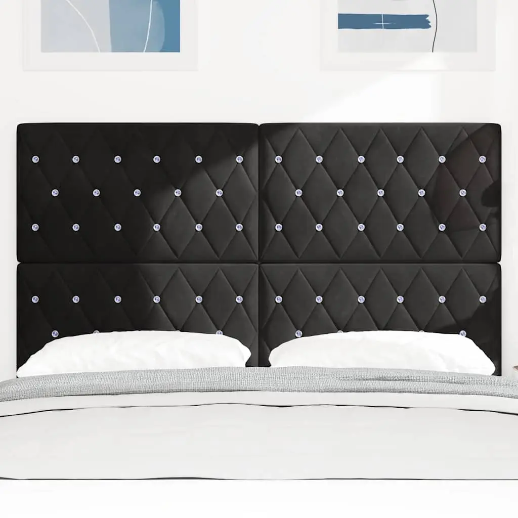 Black LED Headboard with Adjustable RGB Lights 160cm