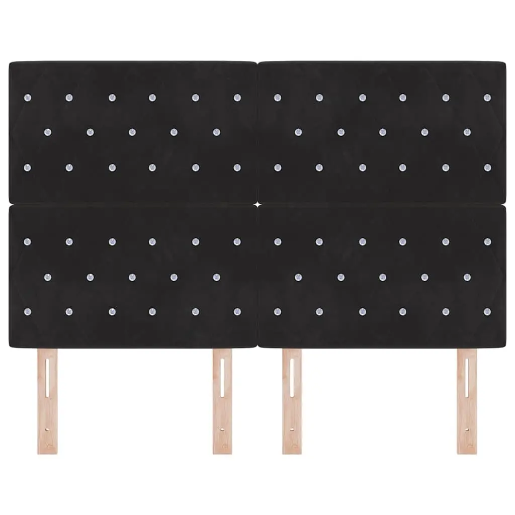 Black LED Headboard with Adjustable RGB Lights 160cm