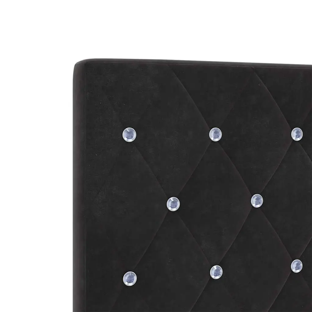 Black LED Headboard with Adjustable RGB Lights 160cm