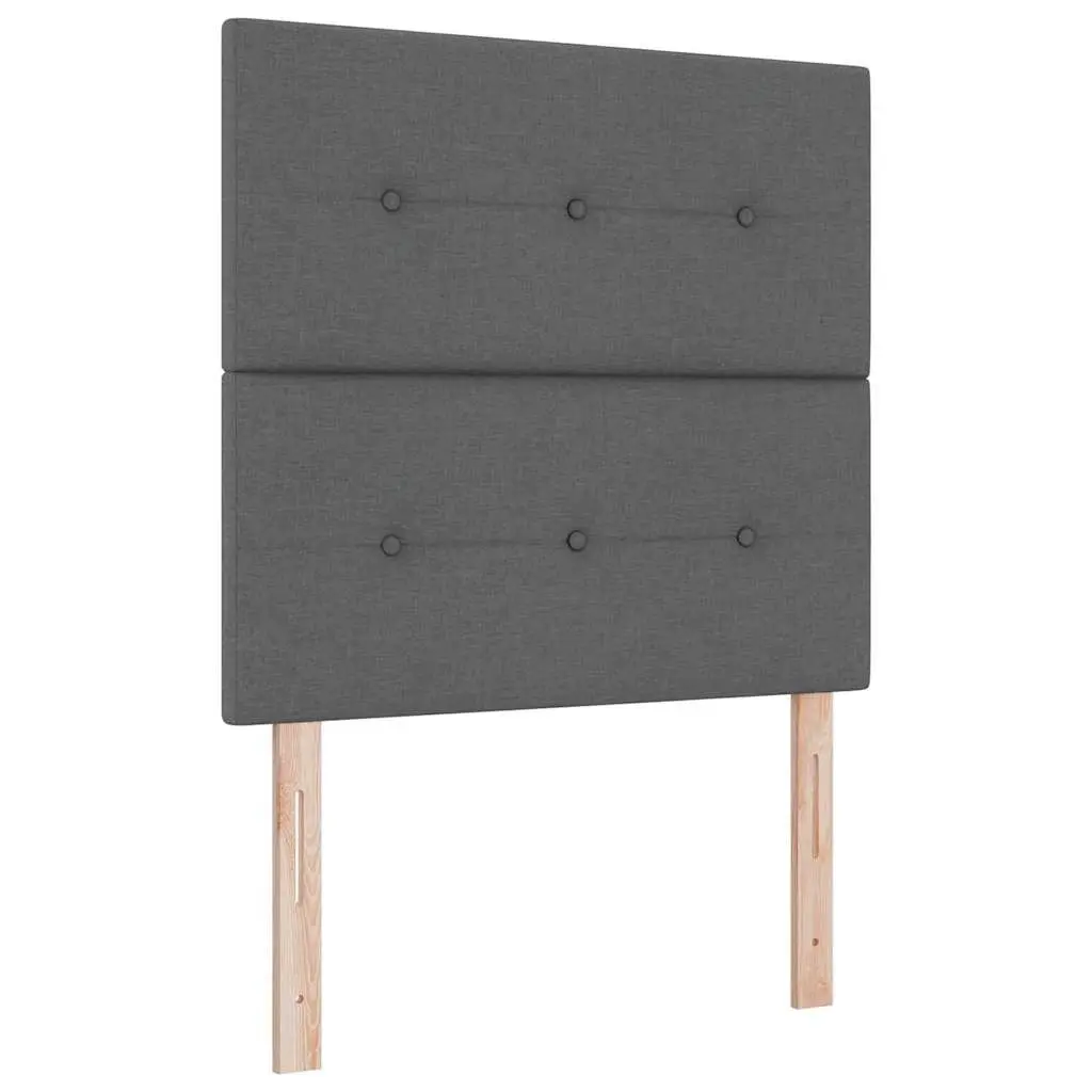 Adjustable Height LED Headboard 80cm in Grey Fabric