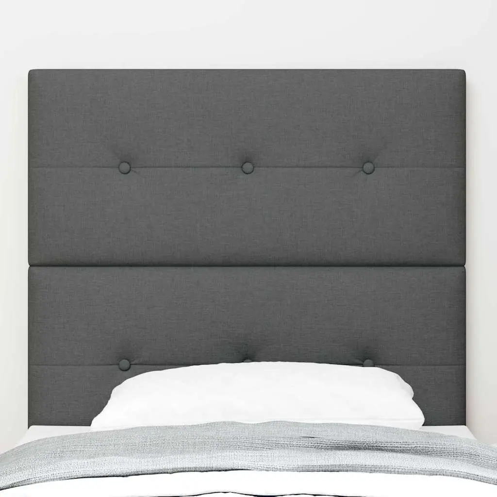 Adjustable Height LED Headboard 80cm in Grey Fabric