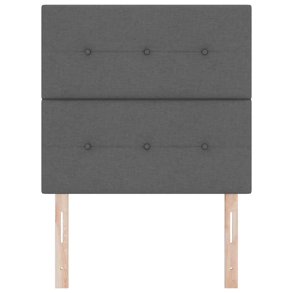 Adjustable Height LED Headboard 80cm in Grey Fabric