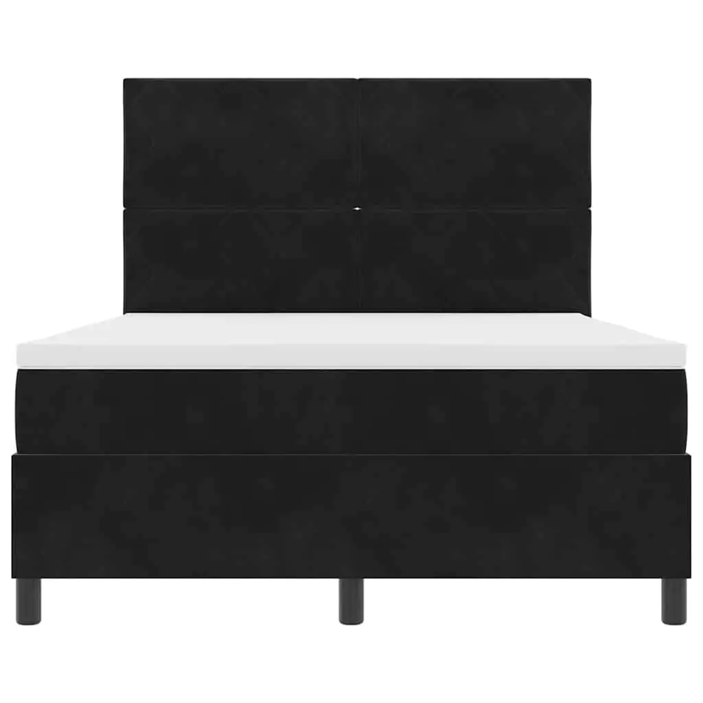Box Spring Bed with Adjustable Headboard 137 x 187 cm