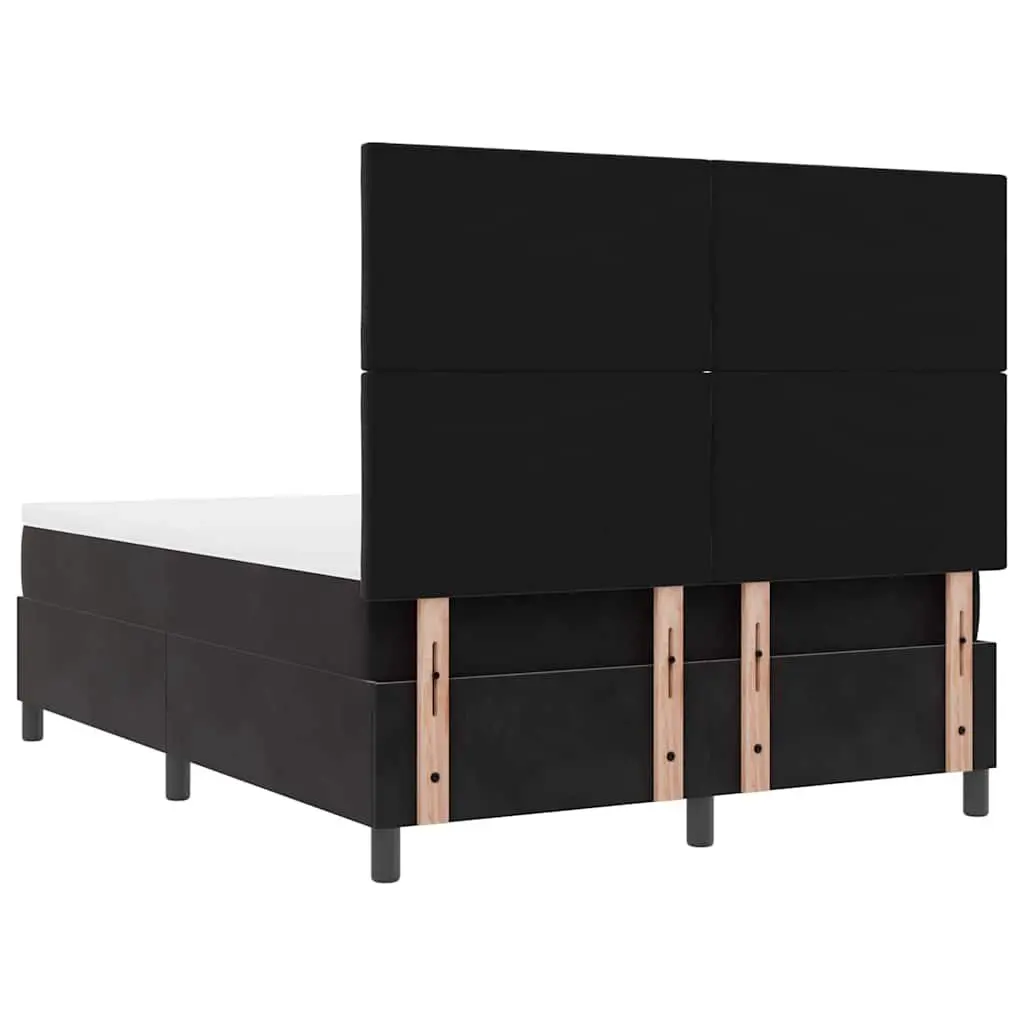 Box Spring Bed with Adjustable Headboard 137 x 187 cm