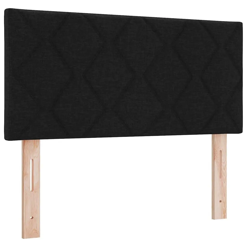 Box Spring Bed with Adjustable Headboard and LED Lights